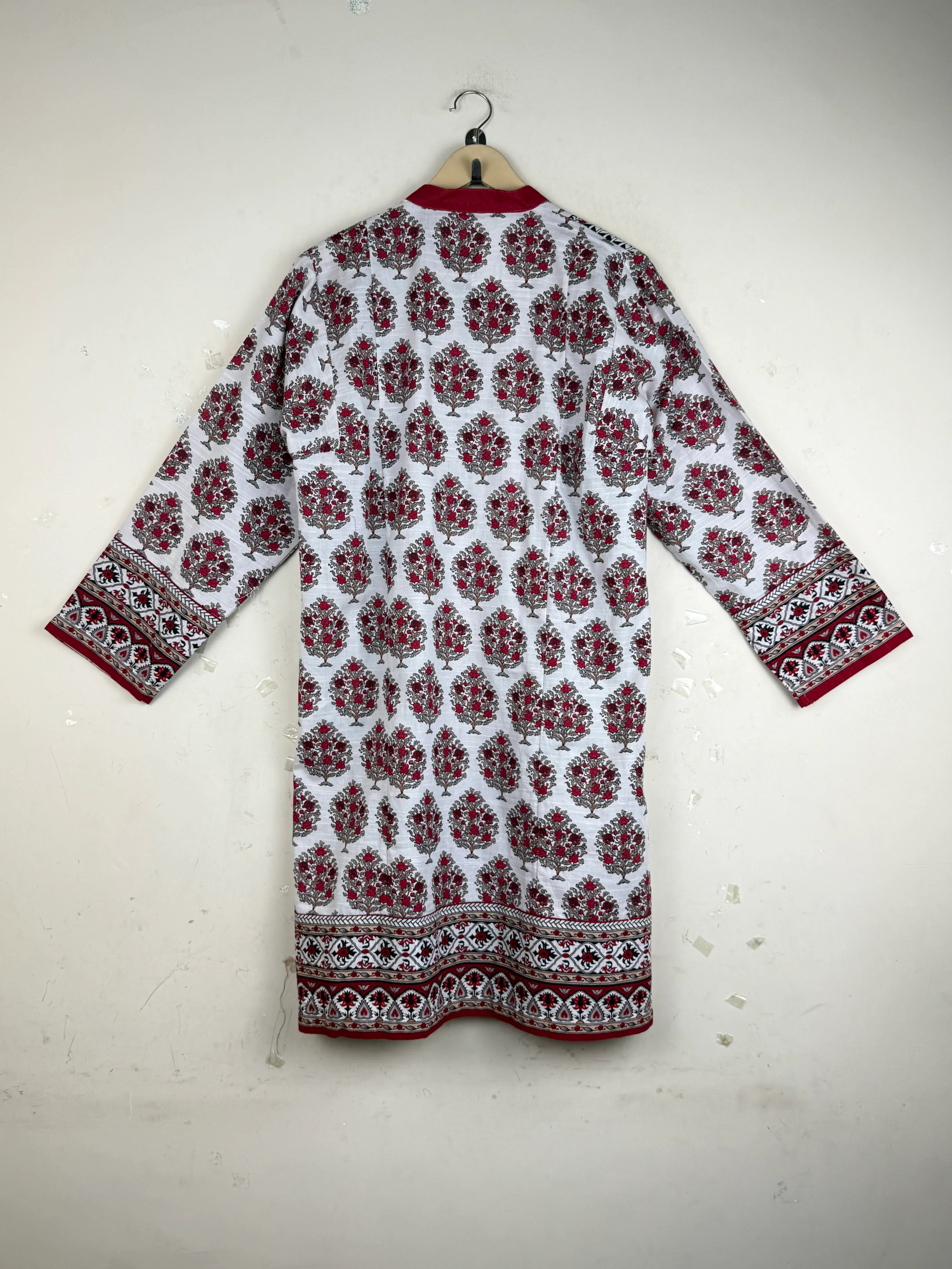 Order KHAADI Summer Kurti in Red KHADDAR for Women - Premium Plus at Online Thrift Store Pakistan (SK-100)
