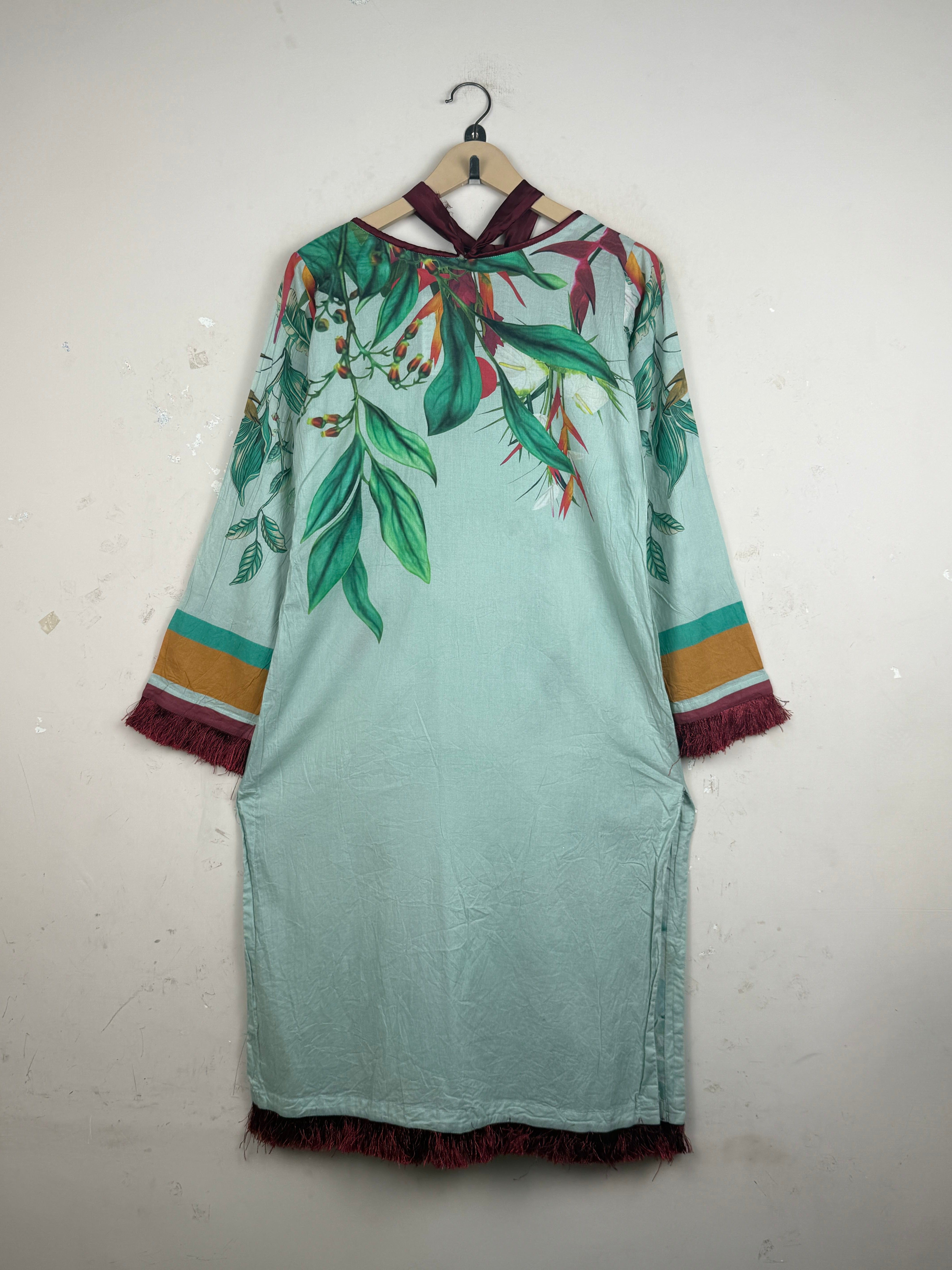 Buy Green Lawn Summer Kurti by CUT LABEL - Premium condition for Womens | Preloved OTS Pakistan (SK-102)