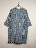 Buy Premium Summer Kurti in Black & White Lawn by CUT LABEL for Womens | OTS Thrift Store Pakistan
