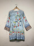 Shop Premium Condition Gray LAWN Summer Kurti by LUBNAS for Womens at OTS - Online Thrift Store Pakistan (SK-129)