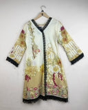 Preloved Premium Summer Kurti by Cut Label, Beige LAWN for - OTS Thrift Shop Peshawar Pakistan