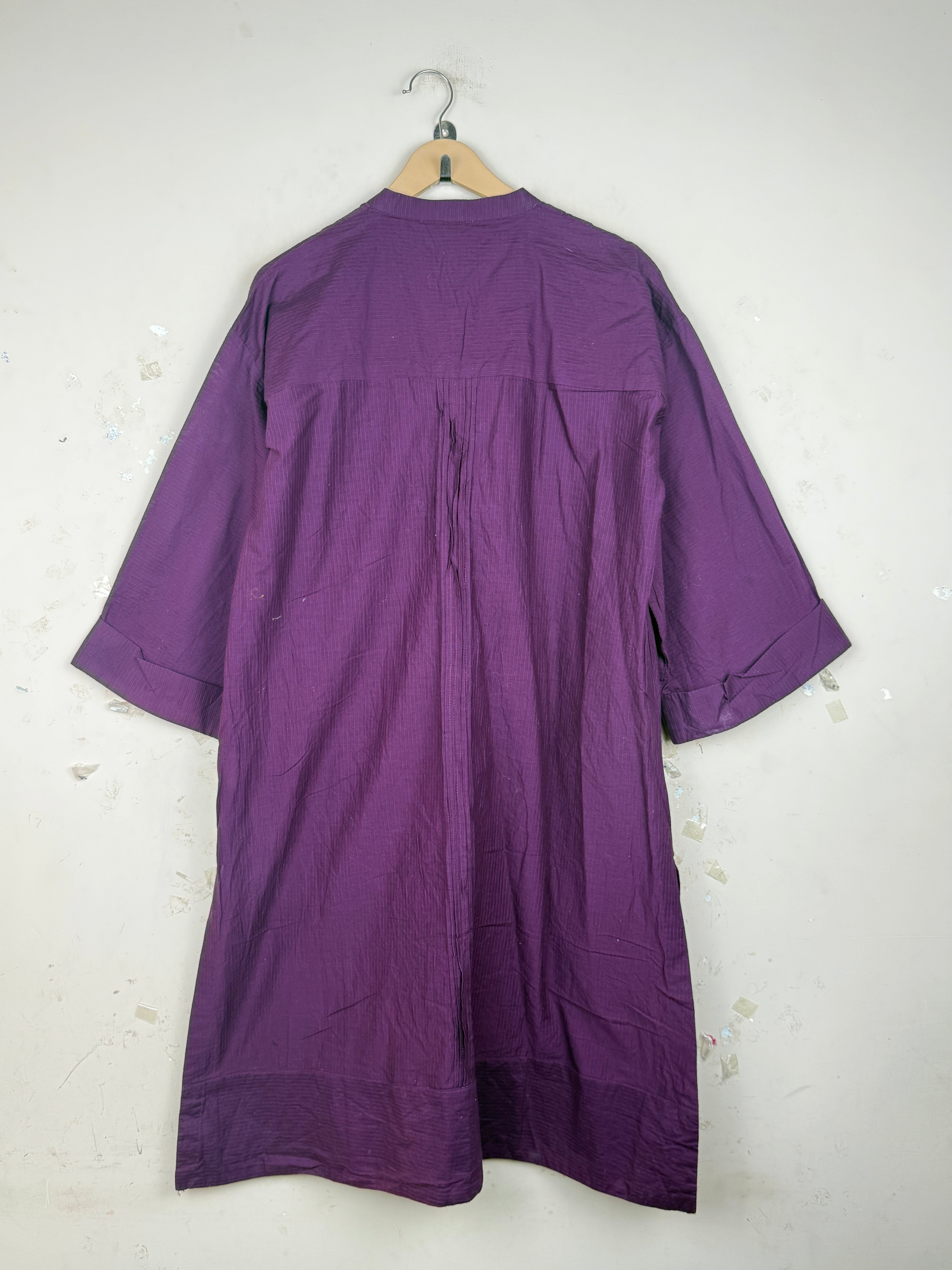 Buy DARK PURPLE Cotton Summer Kurti by ETHNIC - Premium condition for Womens | Preloved OTS Pakistan (SK-139)