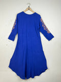 Shop Premium Condition Blue Cotton Summer Kurti by CUT LABEL for Womens at OTS - Online Thrift Store Pakistan (SK-141)