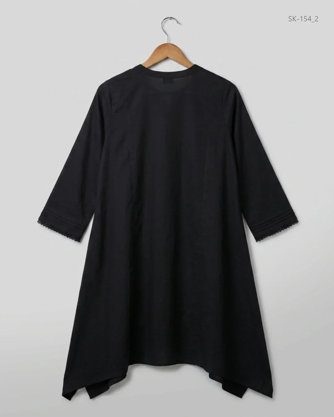 Preloved Summer Kurti by EGO in Black Lawn for Womens - Premium Condition | OTS Pakistan (SK-154)