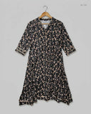 Secondhand Branded Summer Kurti by CUT LABEL, Black Cotton fabric, Premium condition, for Womens - Online Thrift Shop Peshawar Pakistan