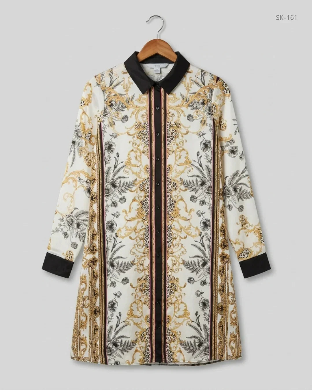Preloved Premium Summer Kurti by Next, Multi Silk for Womens - OTS Thrift Shop Peshawar Pakistan