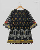Order CUT LABEL Summer Kurti in Black Lawn for Womens - Excellent at Online Thrift Store Pakistan (SK-169)