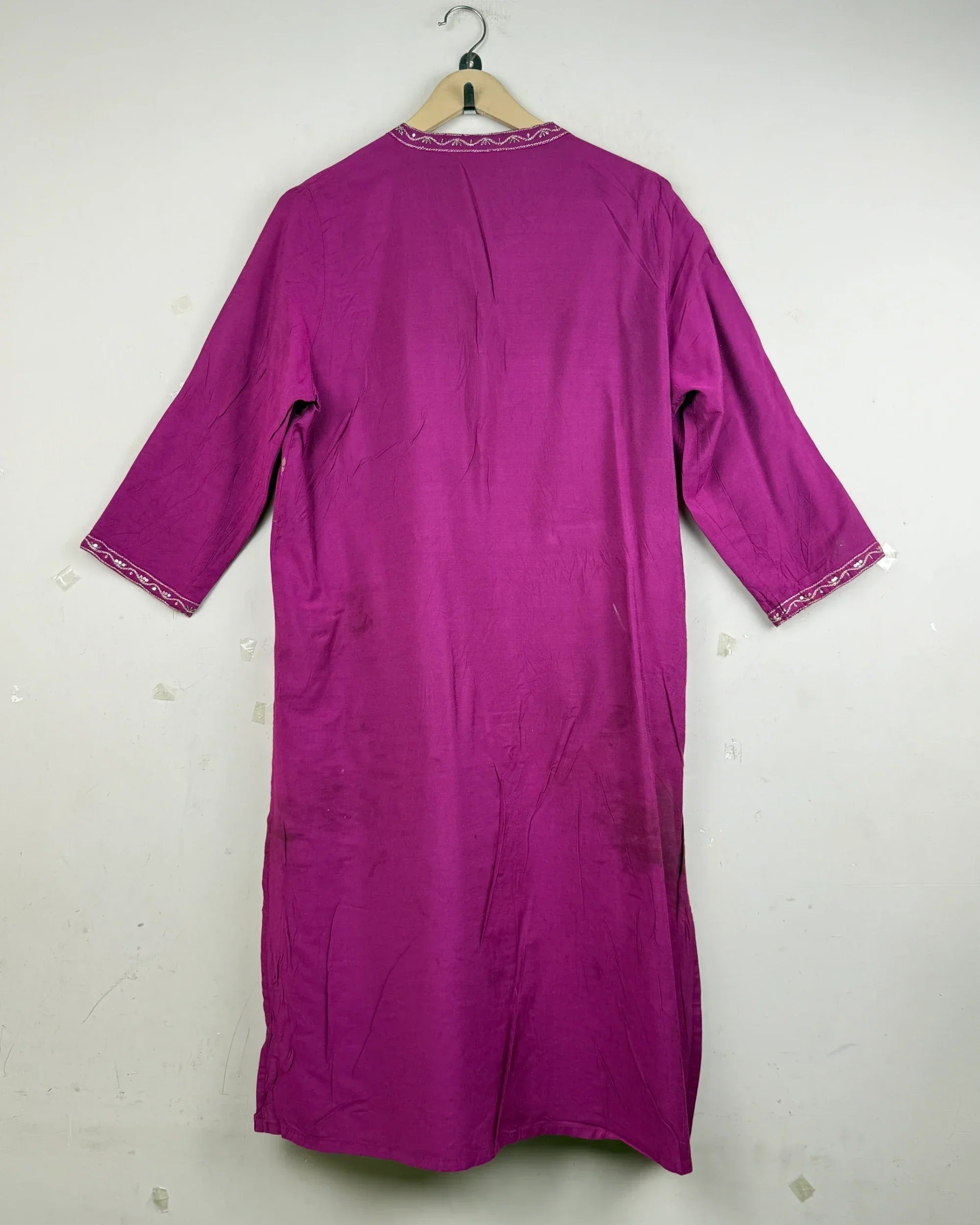 Shop Premium Condition Magenta Viscose Summer Kurti by SIYAHI for at OTS - Online Thrift Store Pakistan (SK-16)