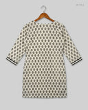 Order RUPALI Summer Kurti in Black & White LAWN for Womens - Premium at Online Thrift Store Pakistan (SK-175)