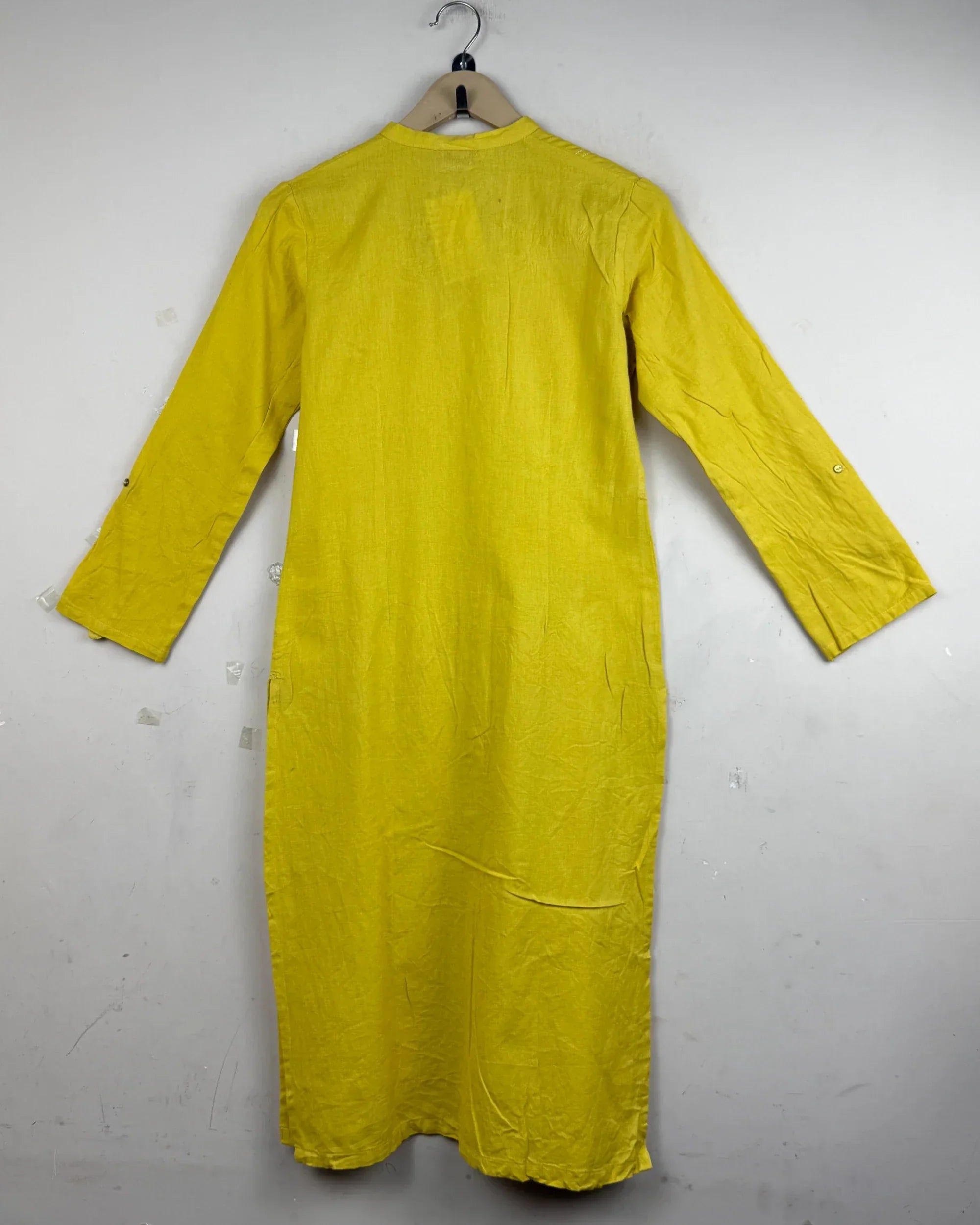 Buy Yellow Cotton Summer Kurti by W - Premium condition for | Preloved OTS Pakistan (SK-17)