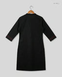 Buy Premium Summer Kurti in Black Lawn by KARIGARI for Womens | OTS Thrift Store Pakistan