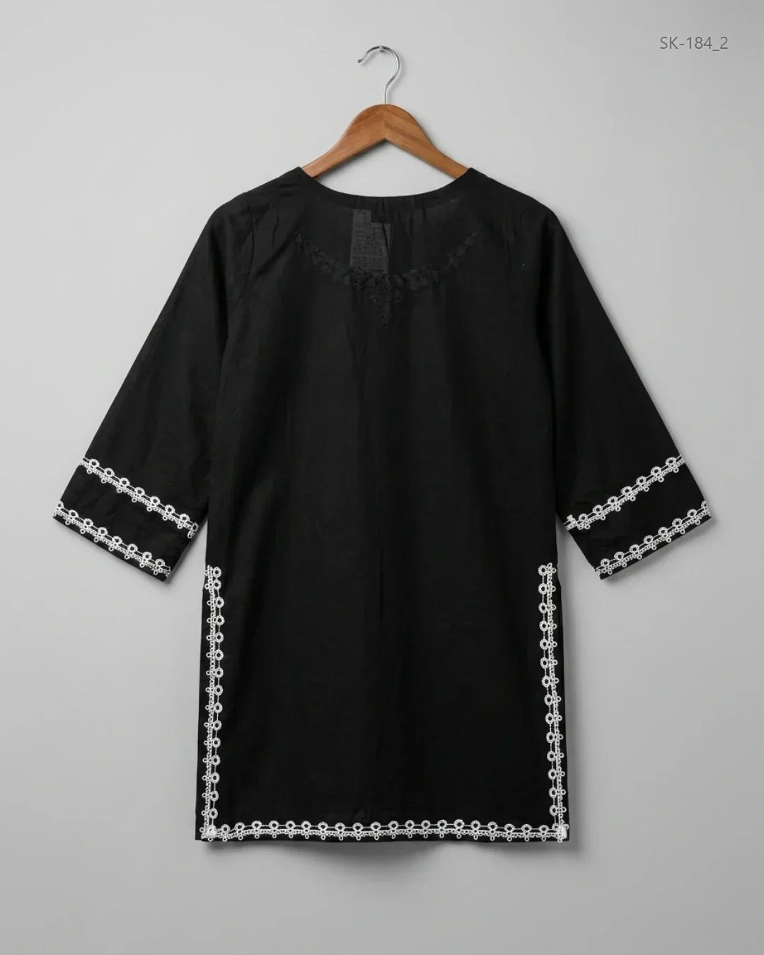 Find Premium Black & White Summer Kurti by AGHA NOOR for Womens | Shop OTS Thrift Store Pakistan (SK-184)