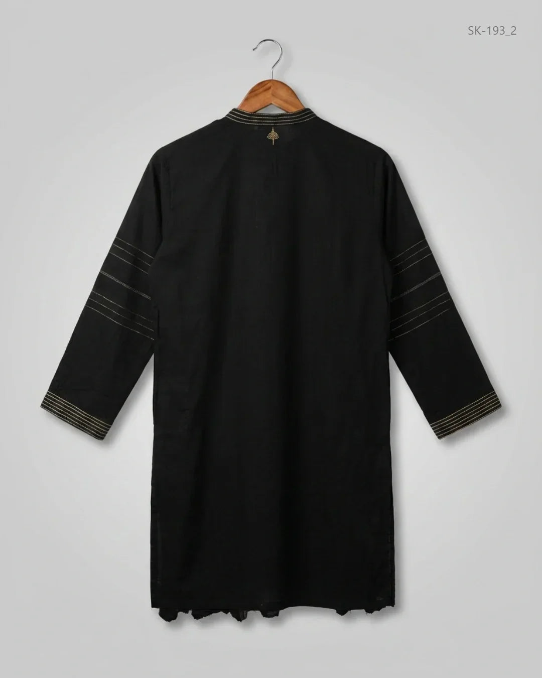 Buy Premium Summer Kurti in Black Lawn by STYLO for Womens | OTS Thrift Store Pakistan