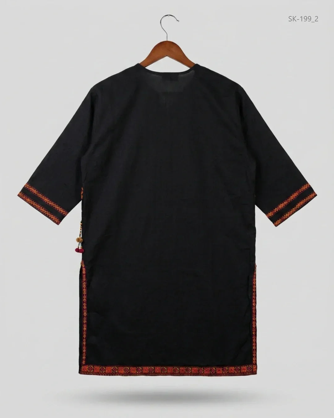 Buy Premium Summer Kurti in Black Lawn by SAPPHIRE for Womens | OTS Thrift Store Pakistan