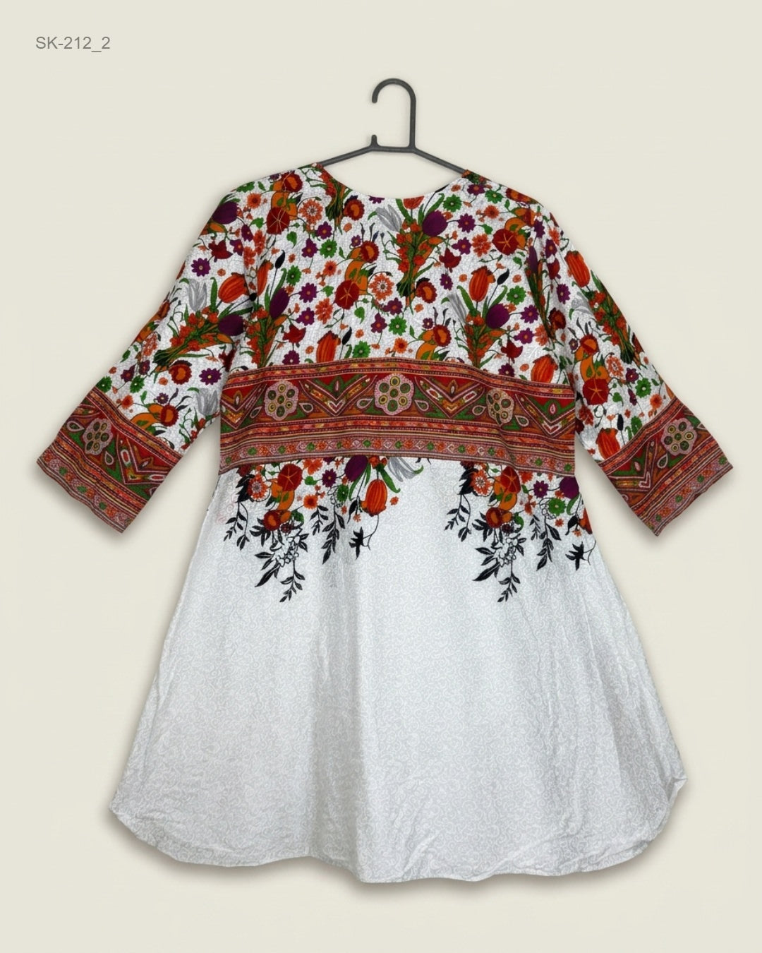 Buy Multi cotton Summer Kurti by CUT LABEL - Premium condition for Womens | Preloved OTS Pakistan (SK-212)