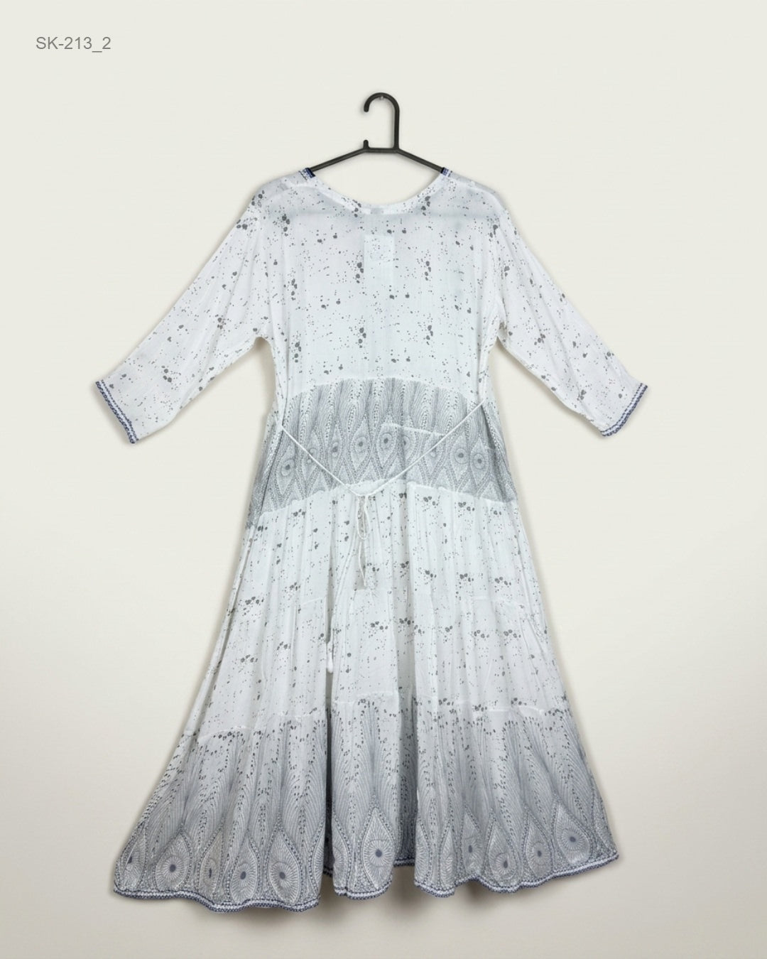 Order CUT LABEL Summer Kurti in White Lilan for Womens - Premium at Online Thrift Store Pakistan (SK-213)