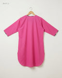 Order CUT LABEL Summer Kurti in Pink Cotton for Womens - Premium at Online Thrift Store Pakistan (SK-217)