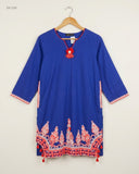 Summer Kurti | ALMIRAH | Preloved Branded | Navy Blue cotton | Excellent | OTS Thrift Store Peshawar Pakistan
