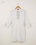 Preloved Premium Summer Kurti by SENORITA, White Cotton for Womens - OTS Thrift Shop Karachi Pakistan