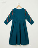 Find Premium Turquoise Summer Kurti by CUT LABEL for Womens | Shop OTS Thrift Store Pakistan (SK-252)