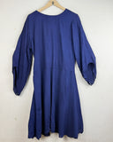 Preloved Summer Kurti by I-Z in Navy Blue LAWN for - Premium Condition | OTS Pakistan (SK-29)