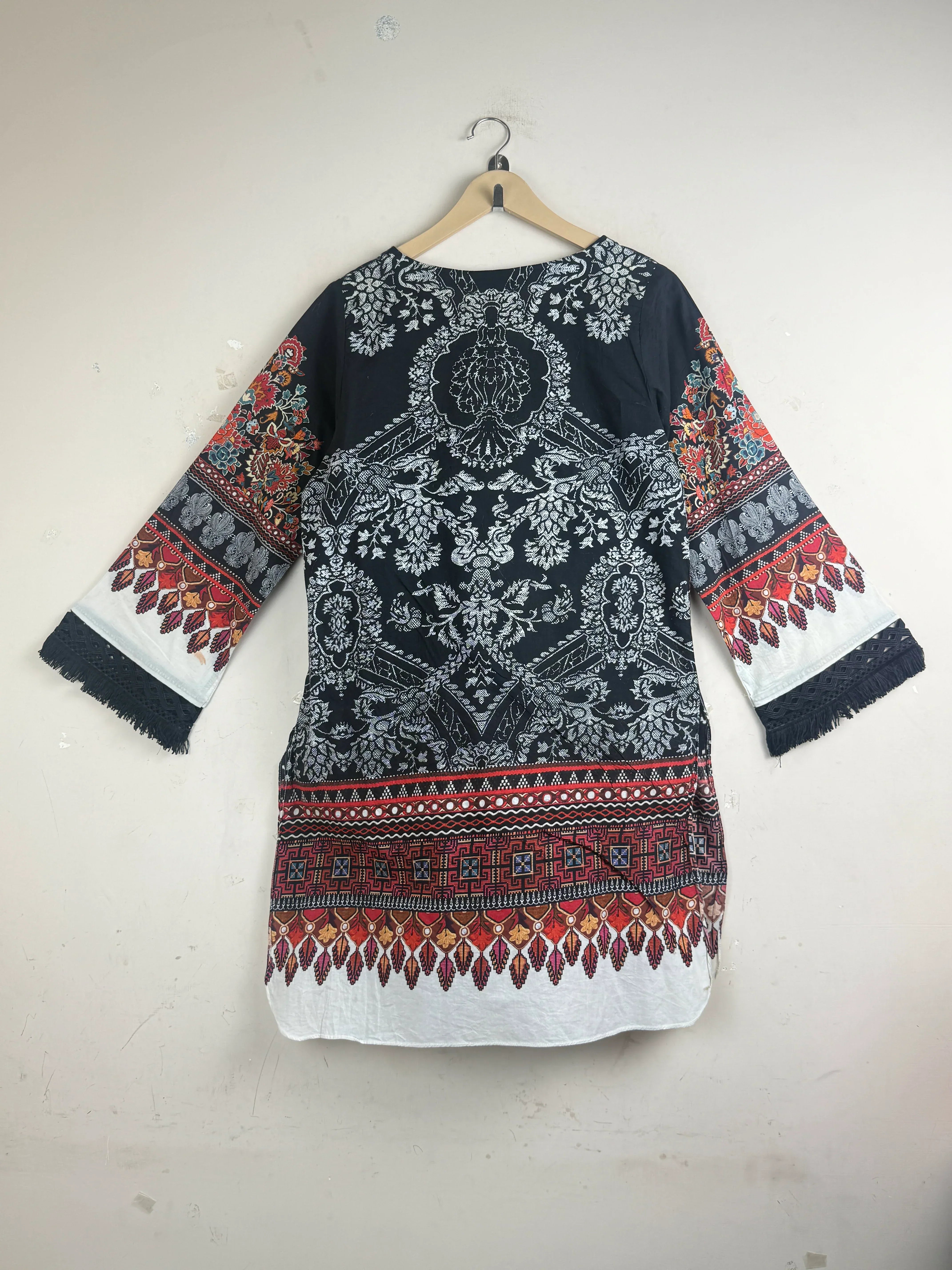 Preloved Summer Kurti by LIMELIGHT in Black Lawn for Women - Premium Plus Condition | OTS Pakistan (SK-55)