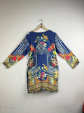Buy Blue Lawn Summer Kurti by Memsaab - Good condition for Women | Preloved OTS Pakistan (SK-70)
