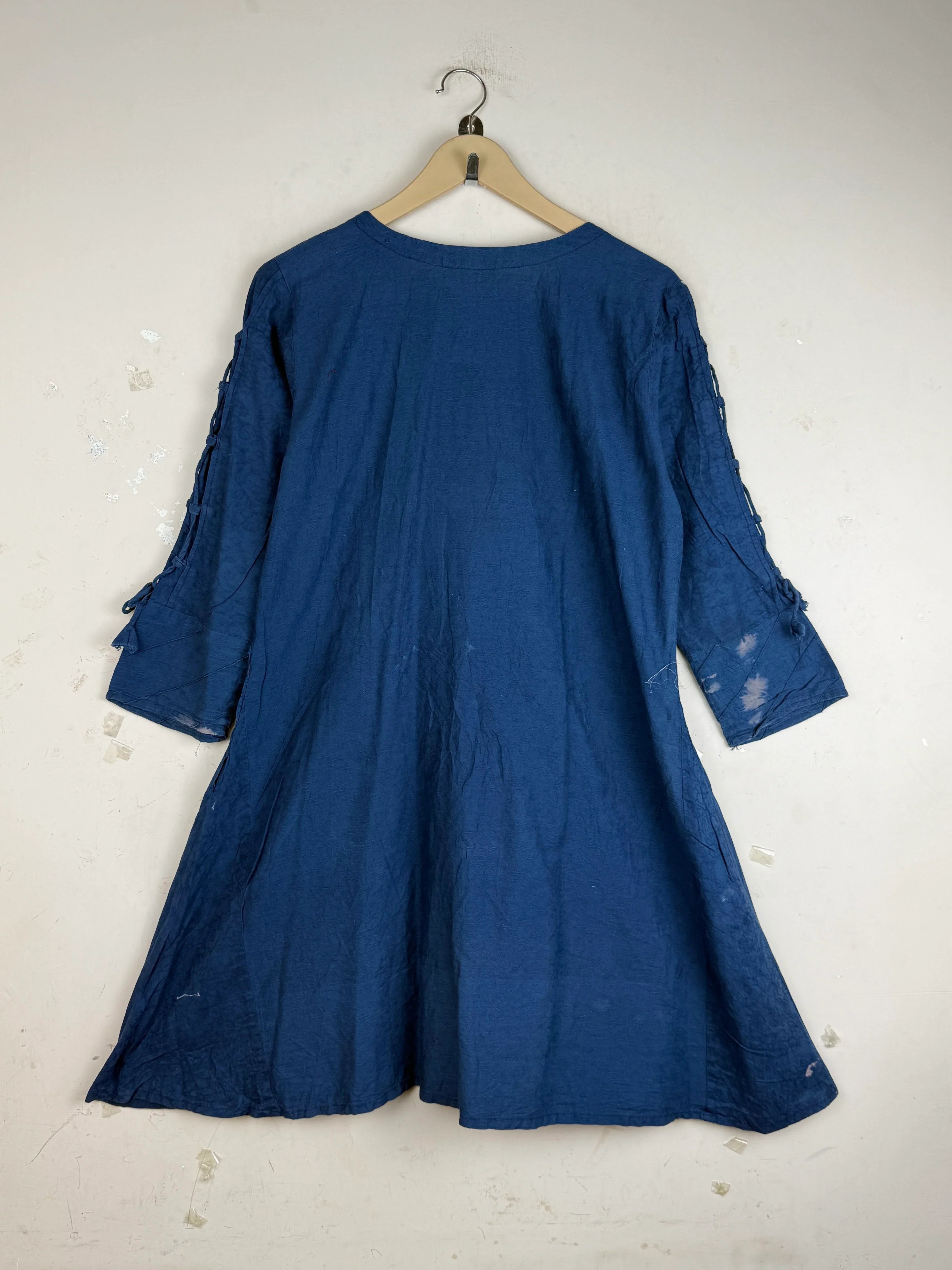 Order Dada pota Summer Kurti in Blue Cotton for Women - Excellent at Online Thrift Store Pakistan (SK-92)