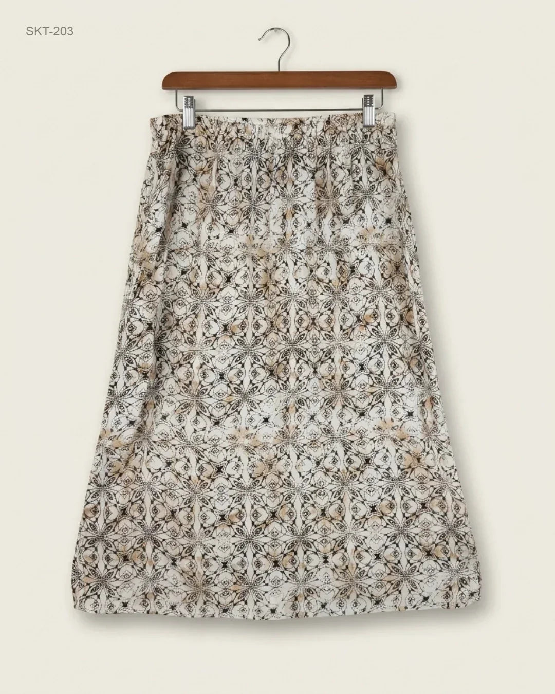 Secondhand Branded Women's skirts by Marks & Spencer, Beige Cotton fabric, Premium condition, for Womens - Online Thrift Shop Islamabad Pakistan