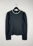 Winter Crop Tops | Shein | Preloved Branded | Black Cotton + Polyester | Premium | OTS Thrift Store Karachi Pakistan