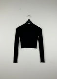 Premium Condition Winter Crop Tops | Preloved pull&Bear | Black Cotton | Thrift Shop for Women Islamabad Pakistan | OTS