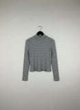 UK Imported secondhand Winter Crop Tops - River Island brand, Black & White Viscose, Premium condition, for Women - Online Thrift Store Islamabad Pakistan