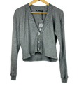 UK Imported secondhand Winter Crop Tops - Zara brand, Grey Viscose, Premium Plus condition, for Women - Online Thrift Store Peshawar Pakistan
