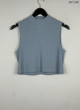 Shop Premium Winter Crop Tops by Sparkle & Fade | Preloved Branded Clothes | Grey Cotton | Women | OTS Thrift Store Karachi Pakistan