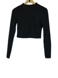 Winter Crop Tops | H&M | Preloved Branded | Black Cotton | Premium | OTS Thrift Store Lahore Pakistan