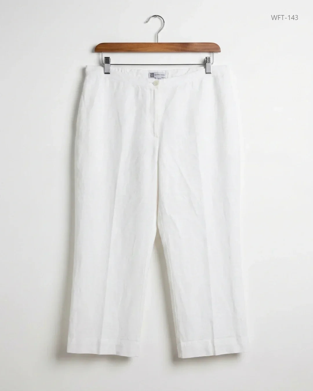 Preloved Premium Women Flapper Trouser by JOANNA HOPE, White Viscose for - OTS Thrift Shop Islamabad Pakistan
