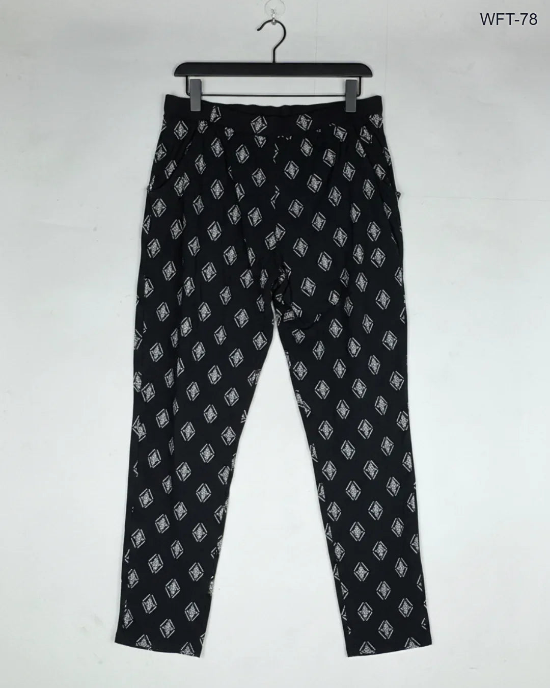 Preloved Excellent Women Flapper Trouser by George, Black Cotton for Womens - OTS Thrift Shop Karachi Pakistan