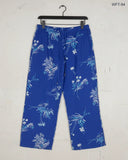 Women Flapper Trouser | DUNNES STORES | Preloved Branded | Blue Cotton | Premium | OTS Thrift Store Karachi Pakistan