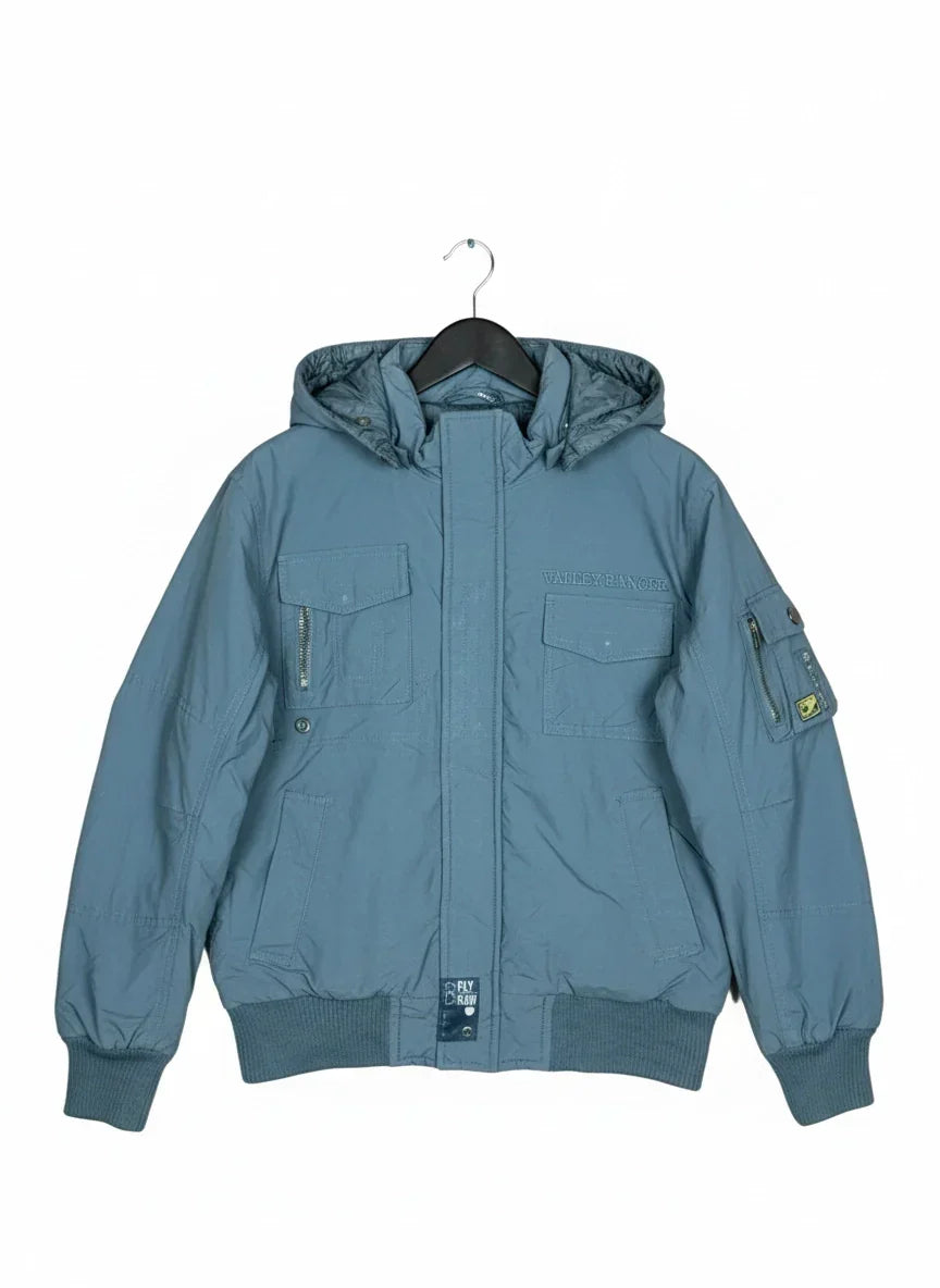 Bomber & Puffer Jackets | Bfly | Preloved Branded | Teal Nylon | Excellent | OTS Thrift Store Islamabad Pakistan