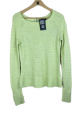 Preloved Premium Winter Knitted Tops by American Eagle, Green Cotton for Women - OTS Thrift Shop Lahore Pakistan