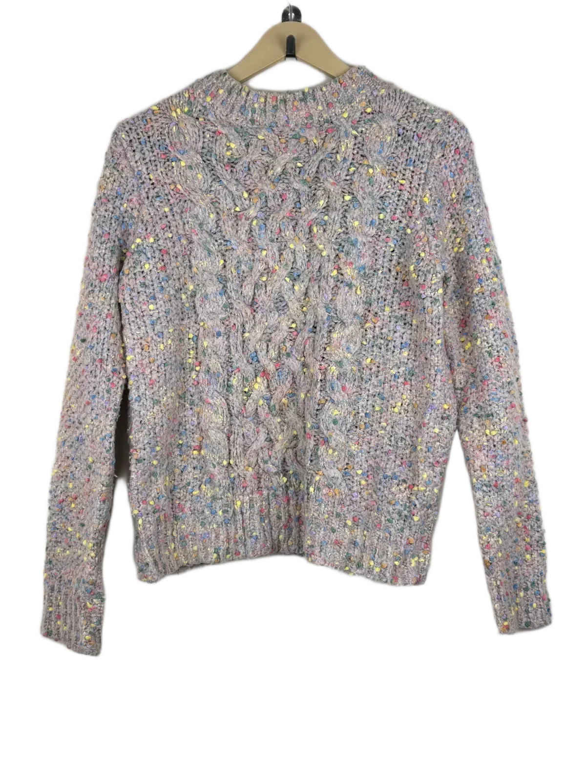Winter Knitted Tops | Papaya | Preloved Branded | Multi Acrylic | Excellent | OTS Thrift Store Lahore Pakistan