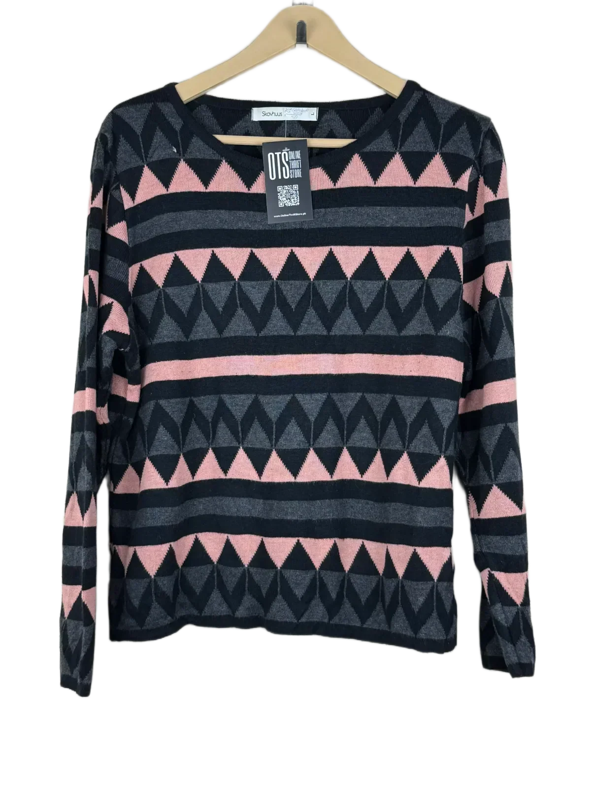 Preloved Premium Winter Knitted Tops by Skovhuus, Multi Cotton for Women - OTS Thrift Shop Peshawar Pakistan