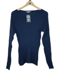 Preloved Premium Winter Knitted Tops by Primark, Blue Polyester for Women - OTS Thrift Shop Islamabad Pakistan