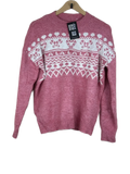 Shop Premium Winter Knitted Tops by Unknown | Preloved Branded Clothes | Pink Acrylic | Women | OTS Thrift Store Peshawar Pakistan
