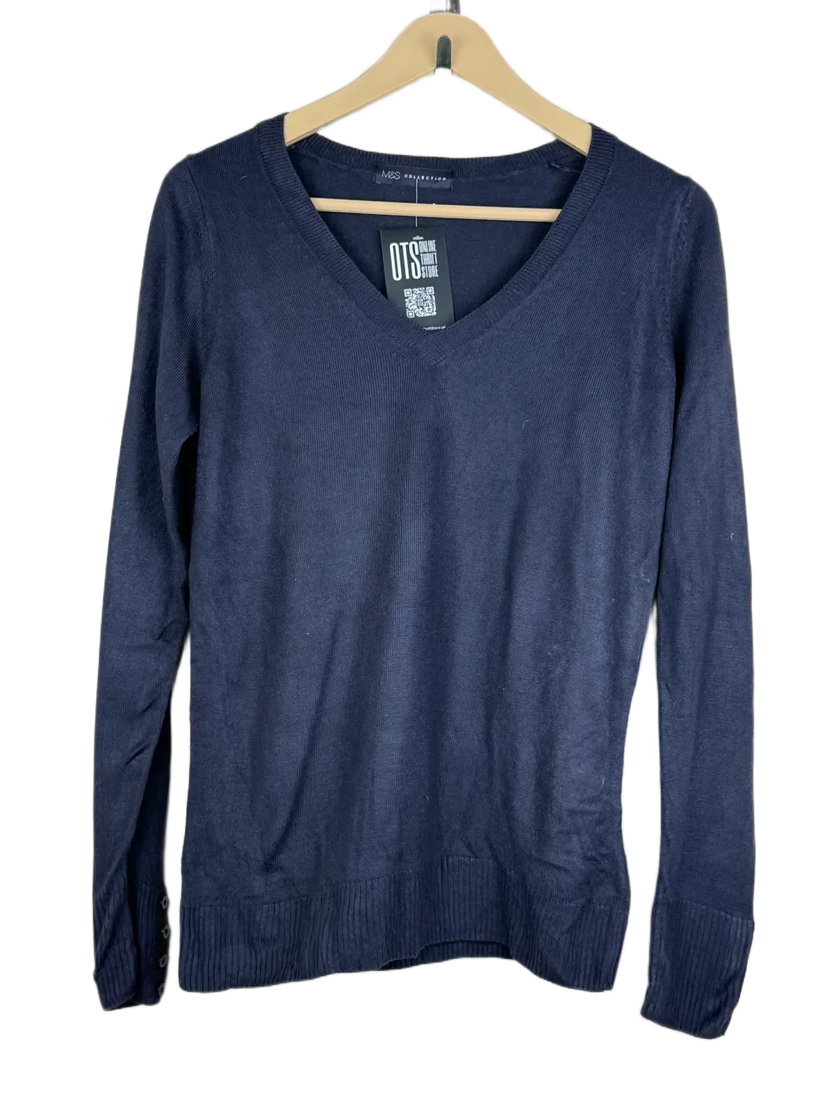 Winter Knitted Tops | Marks & Spencer | Preloved Branded | Black Acrylic | Premium | OTS Thrift Store Islamabad Pakistan