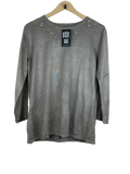 Winter Knitted Tops | Unknown | Preloved Branded | Gray Acrylic | Premium | OTS Thrift Store Karachi Pakistan