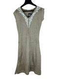 Preloved Excellent Winter Knitted Tops by Massimo Dutti, Beige Cotton for Women - OTS Thrift Shop Peshawar Pakistan