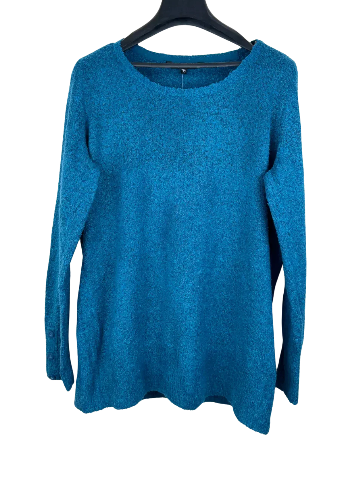 Shop Premium Plus Winter Knitted Tops by Anya Madsen | Preloved Branded Clothes | DarkBlue Acrylic | Women | OTS Thrift Store Lahore Pakistan