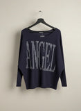 Preloved Premium Winter Knitted Tops by MOEWY, DarkBlue VISCOSE for Women - OTS Thrift Shop Islamabad Pakistan