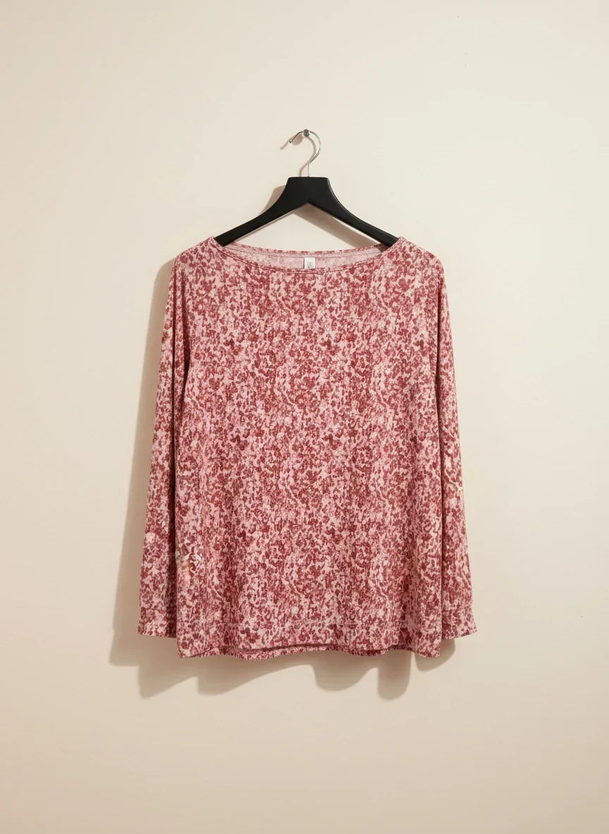 Secondhand Branded Winter Knitted Tops by tu, Pink polyester fabric, Premium condition, for Women - Online Thrift Shop Karachi Pakistan
